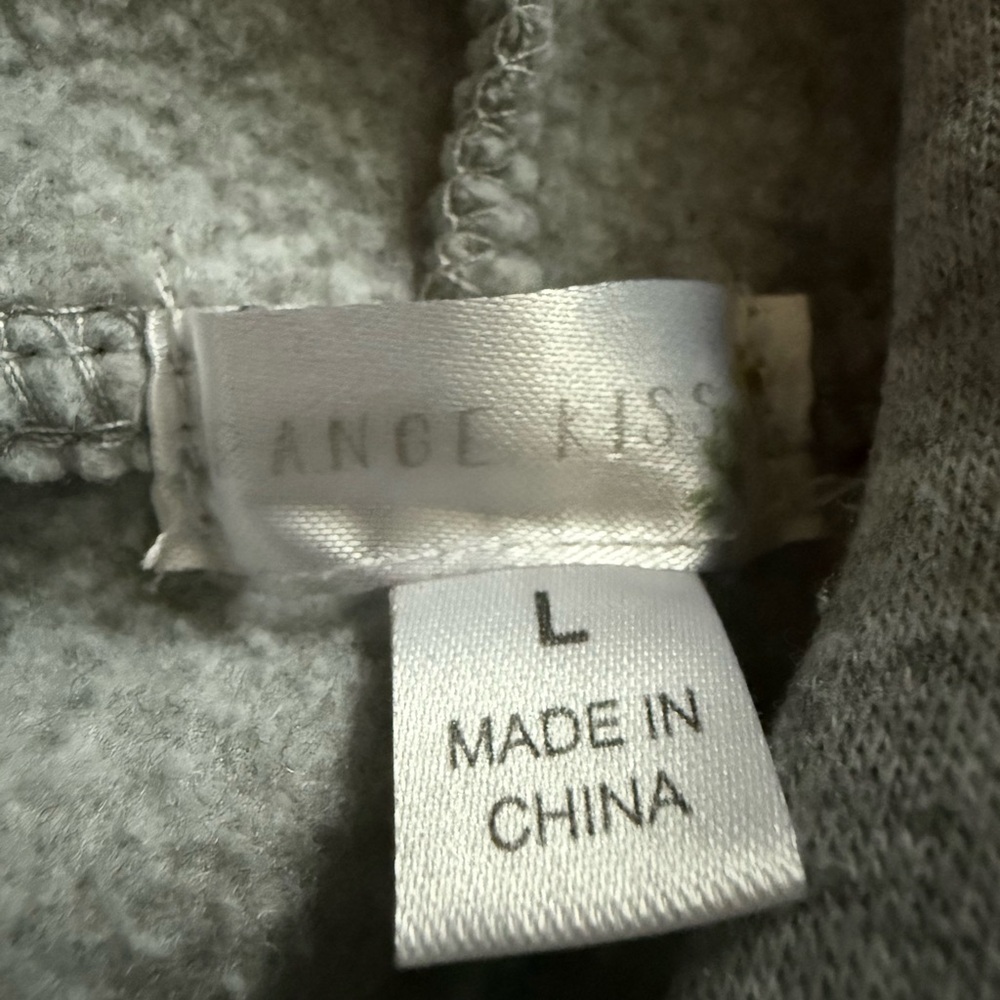 **SOLD** Gray Hoodie with Pink Accents - Picture 4 of 6